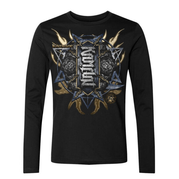 MORTAL ALCHEMY - ROSES - ULTRA PREMIUM MEN'S L/S T-SHIRT - SOLID GRAPHITE BLACK Thumbnail